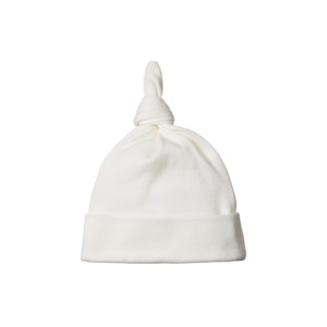 Nature Baby Organic Cotton Knotted Beanie (Natural)