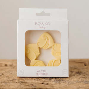 Teethers: Bo & Ko Baby Whetu Teether (Lemon)