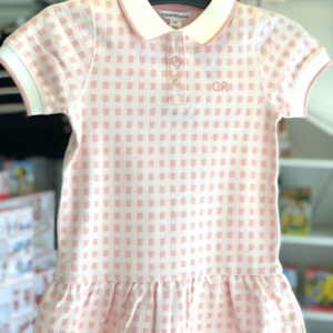 Country Road Polo T-Shirt Dress (Blush Pink)