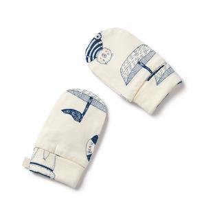 W&F Organic Mittens (Nautical Bear)