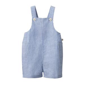 Clothing Baby Playsuits Rompers: Nature Baby Tucker Shortie Overalls (Blue Stripe)