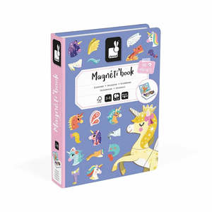Gift Ideas For 5 7 Years: Janod Magnetic Activity Book (Unicorns)