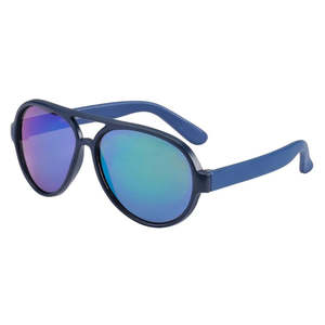 Sunglasses: Frankie Ray Pilot Toddler Sunglasses (Matte Blue)