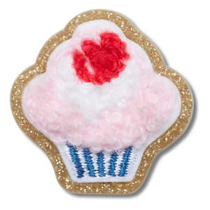 Footwear Confident Walkers: Crocs Jibbitz Patchwork Pink Cupcake