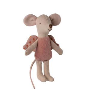 Princesses Fairies: Maileg Fairy Mouse Little (Rose)