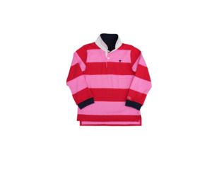 Jubee & Co Josie L/S Rugby Top (Red/Pink)
