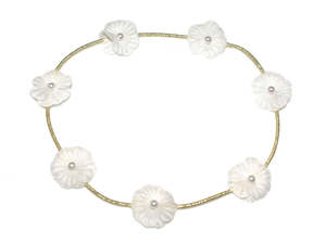 Hair Accessories: Goody Gumdrops Pearl Flower Glitter Bandeau