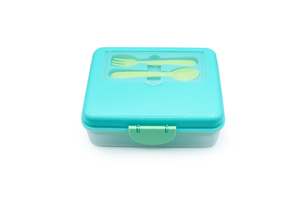 Melii Two-Tier Bento Box (Blue & Mint)