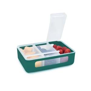 Melii 3 Compartment Snackle Box (Hunter Green)