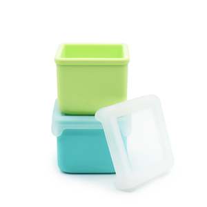 Melii: Melii Silicone Snack Container 2pk (Blue + Mint)