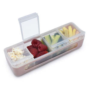 Melii: Melii 4 Compartment Snackle Box (Pink)