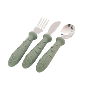 Zazi Clever Cutlery Set (Sage)