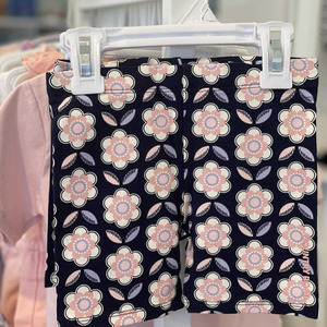 Clothing Baby Bottoms: Country Road Bike Short (Navy Floral Geo)