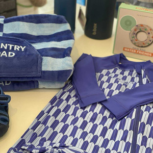 Country Road Geo Logo Swimsuit (Cobalt Blue)