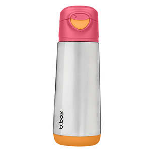 b.box Insulated Sport Spout Drink Bottle 500ml (Strawberry Shake)
