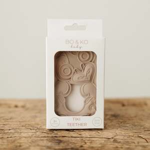 Gift Ideas For New Baby: Bo & Ko Baby Tiki Teether (Latte)