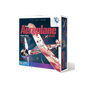 Gift Ideas For 7 Years: PlaySTEM Rubberband Aeroplane Science (High Wing)
