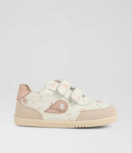 Sneakers: Bobux I Walk Champ Trainer (Chalk-Rose Gold)