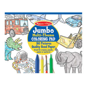 Gift Ideas For Pre Schoolers: M&D Colouring Pad Blue