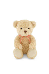 Jamie Kay Snuggle Bunnies - Arthur the Bear (Red Stripe Bow)