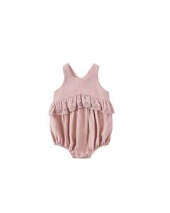 Clothing Baby Playsuits Rompers: Quincy Mae Penny Romper (Mauve)