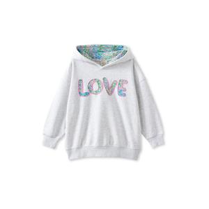 Clothing Girls Jumpers Sweats: Milky Big Love Hoodie