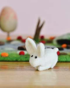 Gift Ideas For Pre Schoolers: Tara Treasures Small Felt Rabbit (White)