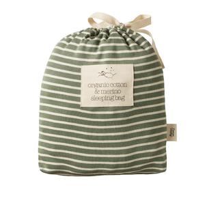 Nature Baby Organic Cotton & Merino Sleeping Bag (Nettle Twin Stripe)