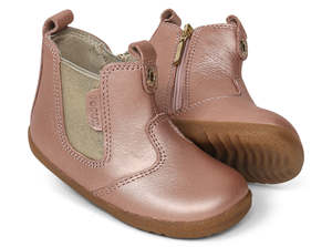 Bobux Step Up Jodhpur Boot (Rose Gold)
