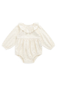 Jamie Kay Organic Cotton Clemence Playsuit (Ditsy Cherries)