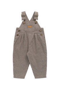Jamie Kay Blair Overall (Mini Pinstripe Cassava/Iroko)