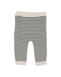 Bebe Otto Stripe Organic Knitted Leggings