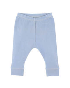 Bebe Alvin Plain Organic Leggings (Dusky Blue)