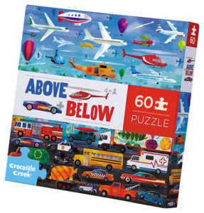 Croc Creek Above & Below 60 Piece Puzzle (Things that Go)
