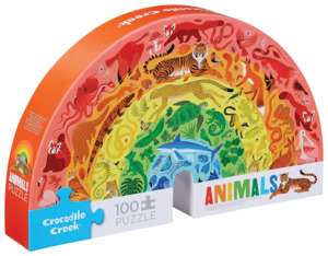 Croc Creek 100 Pce Puzzle (Rainbow Animals)