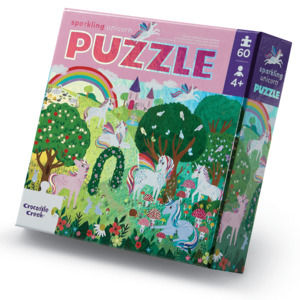 Croc Creek 60 Pce Foil Puzzle (Sparkling Unicorn)