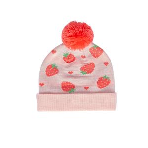 Acorn Hats: Acorn Strawberry Fields Merino Beanie (Pink Red & Green)