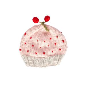Acorn Cherry Beanie (Pink)