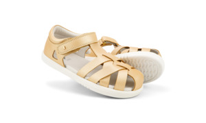 Sale Footwear: Bobux Kid + Tropicana II Sandal (Pale Gold)