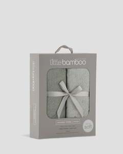 Little Linen Bamboo Hooded Towel 2pk (Turtle Bay)