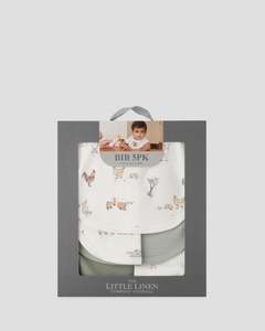 Little Linen Jersey Bib 5pk (Farmyard Lamb)