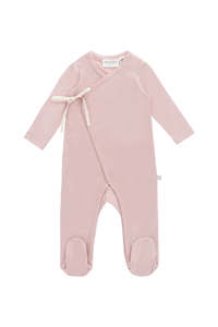 Merino Kids Wrap Onepiece (Cloud Pink)