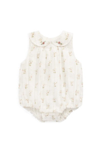 Jamie Kay Organic Cotton Brynlee Playsuit (Josepha Egret)