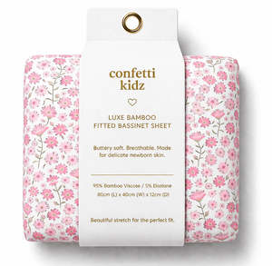 Confetti Kidz Bassinet Sheet/Change Pad Cover (Seashell Bloom)