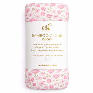 Confetti Kidz Bamboo Muslin Cloud Wrap (Seashell Bloom)
