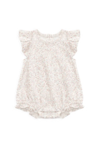Clothing Baby Playsuits Rompers: Jamie Kay Organic Cotton Adrienne Playsuit (Posy Milk)