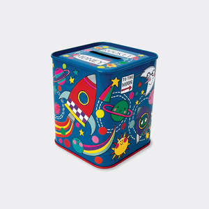 Rachel Ellen Money Tin Box (Rocket Money)