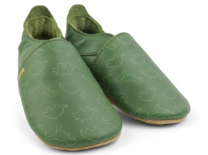 Sale Footwear: Bobux Soft Sole Dino (Olive)
