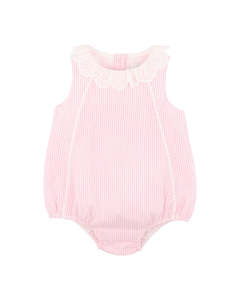 Bebe Willa Stripe Lace Collar Bodysuit