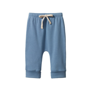Nature Baby Organic Cotton Drawstring Pants (Jetty)